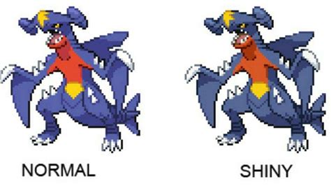 pokemon garchomp shiny|complete shiny pokemon pokedex.